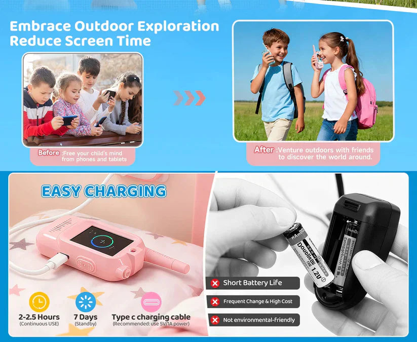 2025🔥Kids Video WalkieTalkies (2 Pack)
