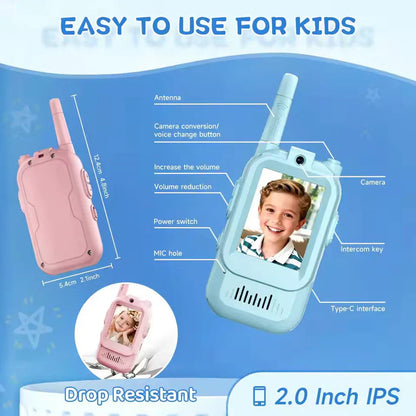 2025🔥Kids Video WalkieTalkies (2 Pack)