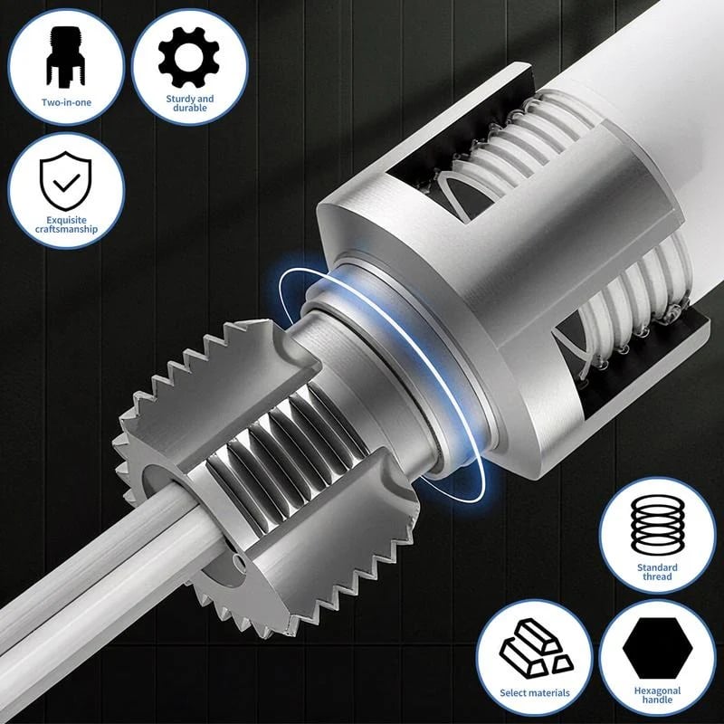 🛠️ Create Leak-Free Threads Instantly - 49% OFF- ✨ Ultimate Dual-Function Pipe Threading Tool - No Rework, Perfect Fits