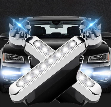 2025🔥Wind Power LED Lights for Cars - Wireless, Waterproof, Set of 2 Automobile Decor