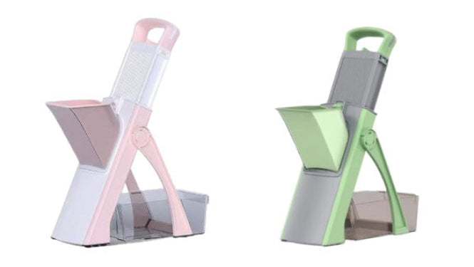 🔥Safe Adjustable Mandoline Slicer – Potato & Vegetable Cutter with Guard