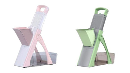 🔥Safe Adjustable Mandoline Slicer – Potato & Vegetable Cutter with Guard