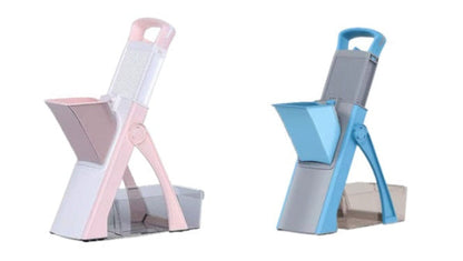 🔥Safe Adjustable Mandoline Slicer – Potato & Vegetable Cutter with Guard